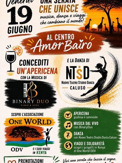 19 Giugno 2026 : una serata che unisce