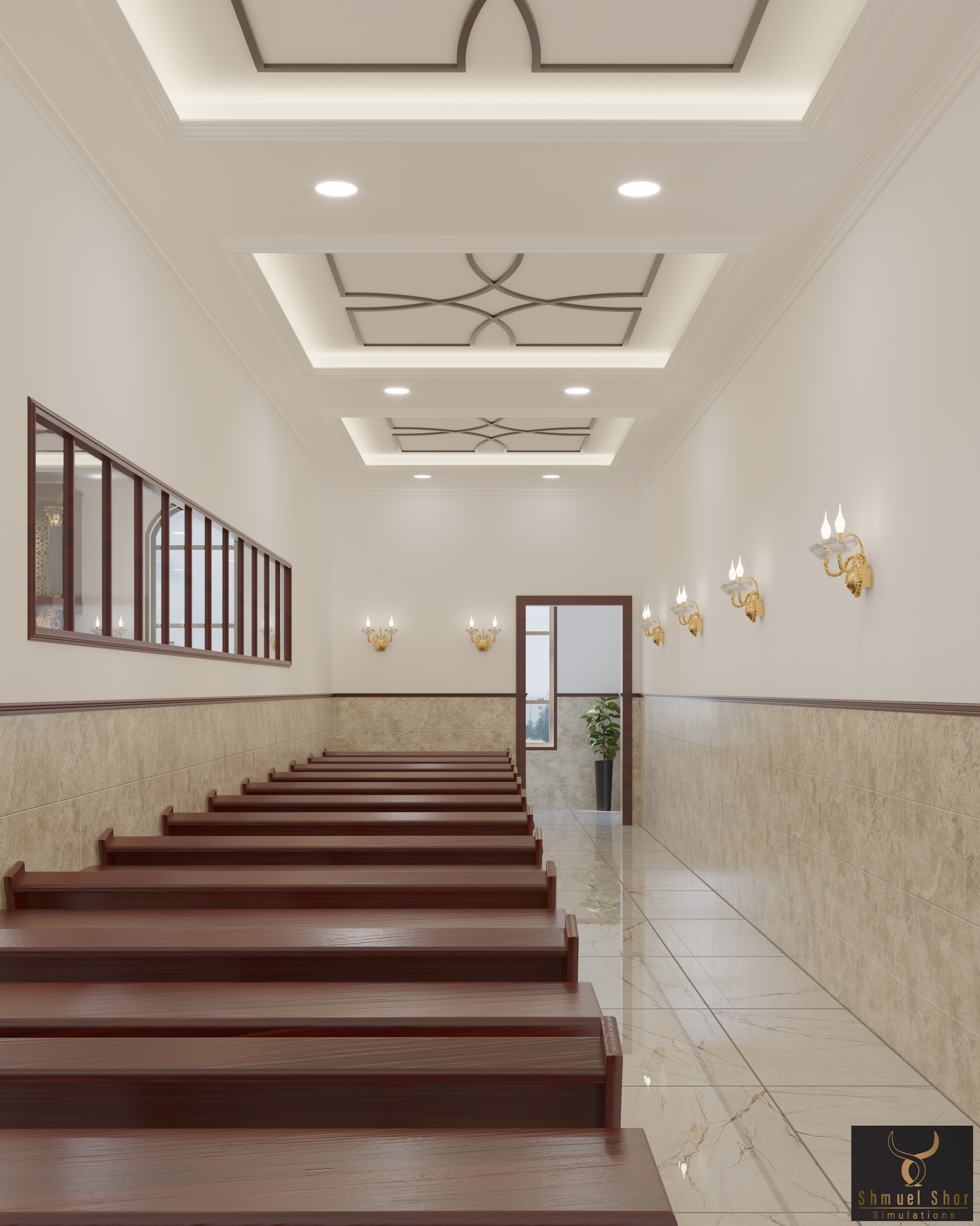 הדמיות אדריכליות לבית הכנסת "תומר דוד" - נווה יעקב, ירושלים