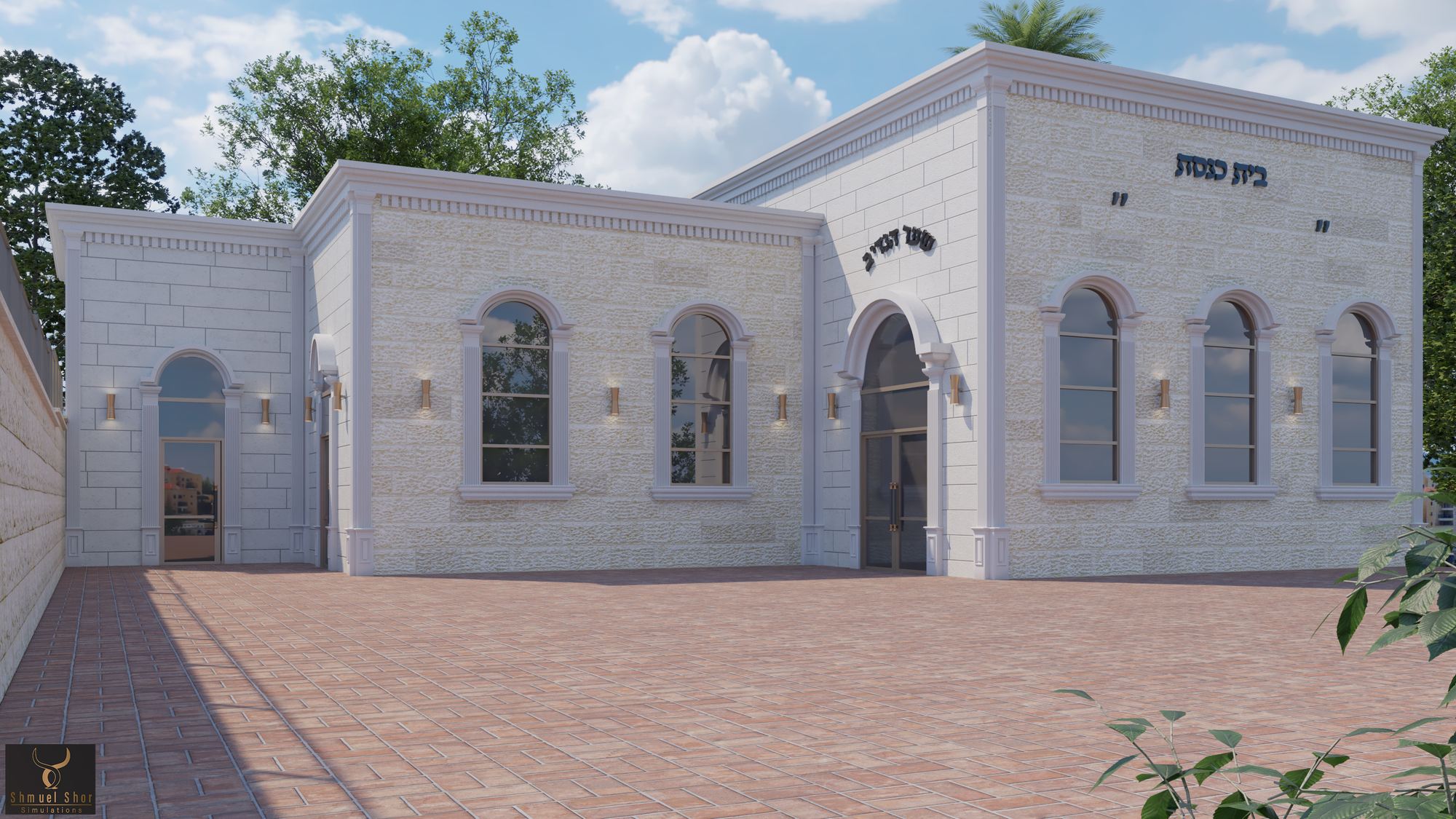 הדמיות אדריכליות: בית כנסת 'משכן אברהם', ביתר עילית – חזון רוחני בבנייה חדשנית