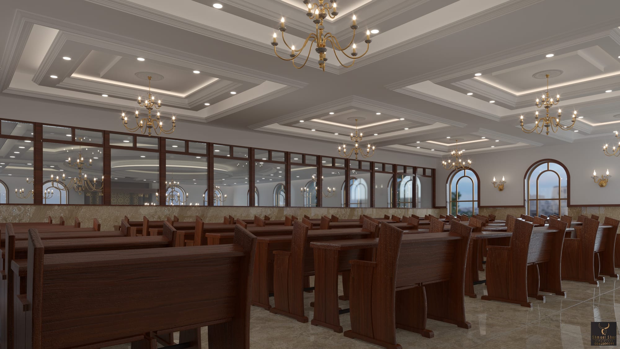 הדמיות מקיפות לבית כנסת ענק בבית שמש – חזון ותורמים