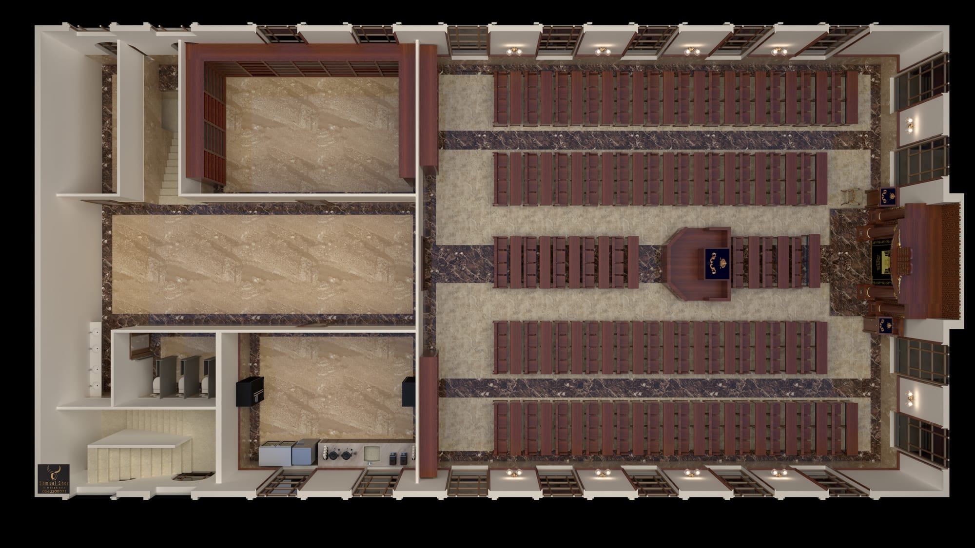 הדמיות מקיפות לבית כנסת ענק בבית שמש – חזון ותורמים