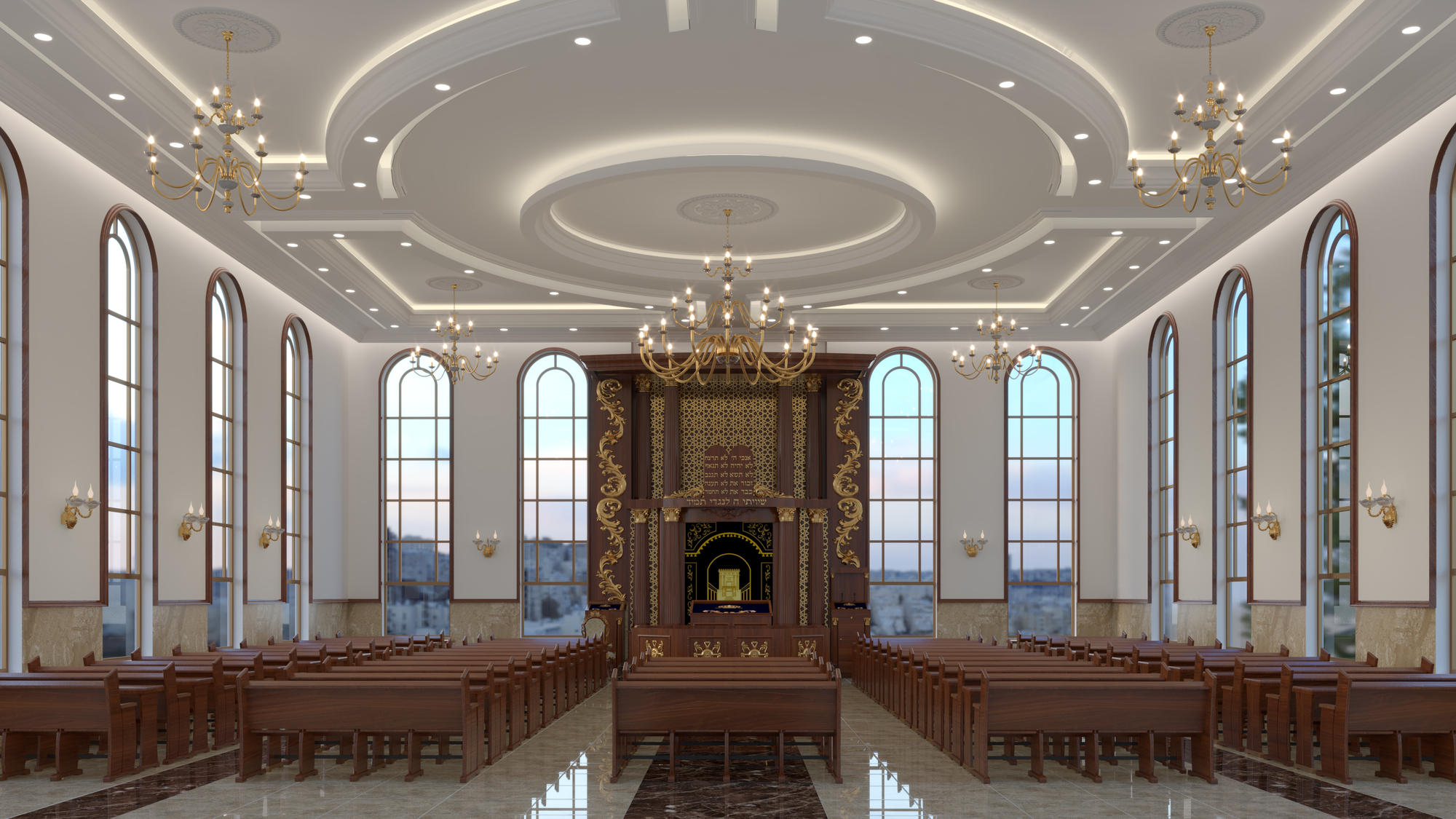 הדמיות מקיפות לבית כנסת ענק בבית שמש – חזון ותורמים