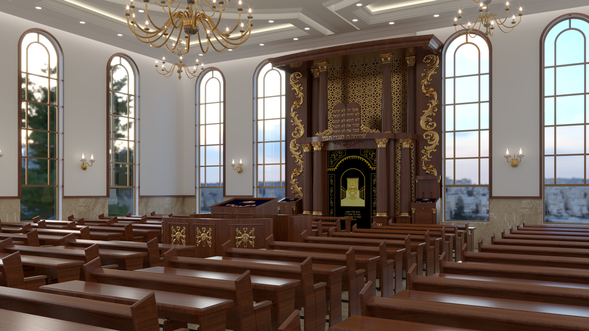 הדמיות מקיפות לבית כנסת ענק בבית שמש – חזון ותורמים