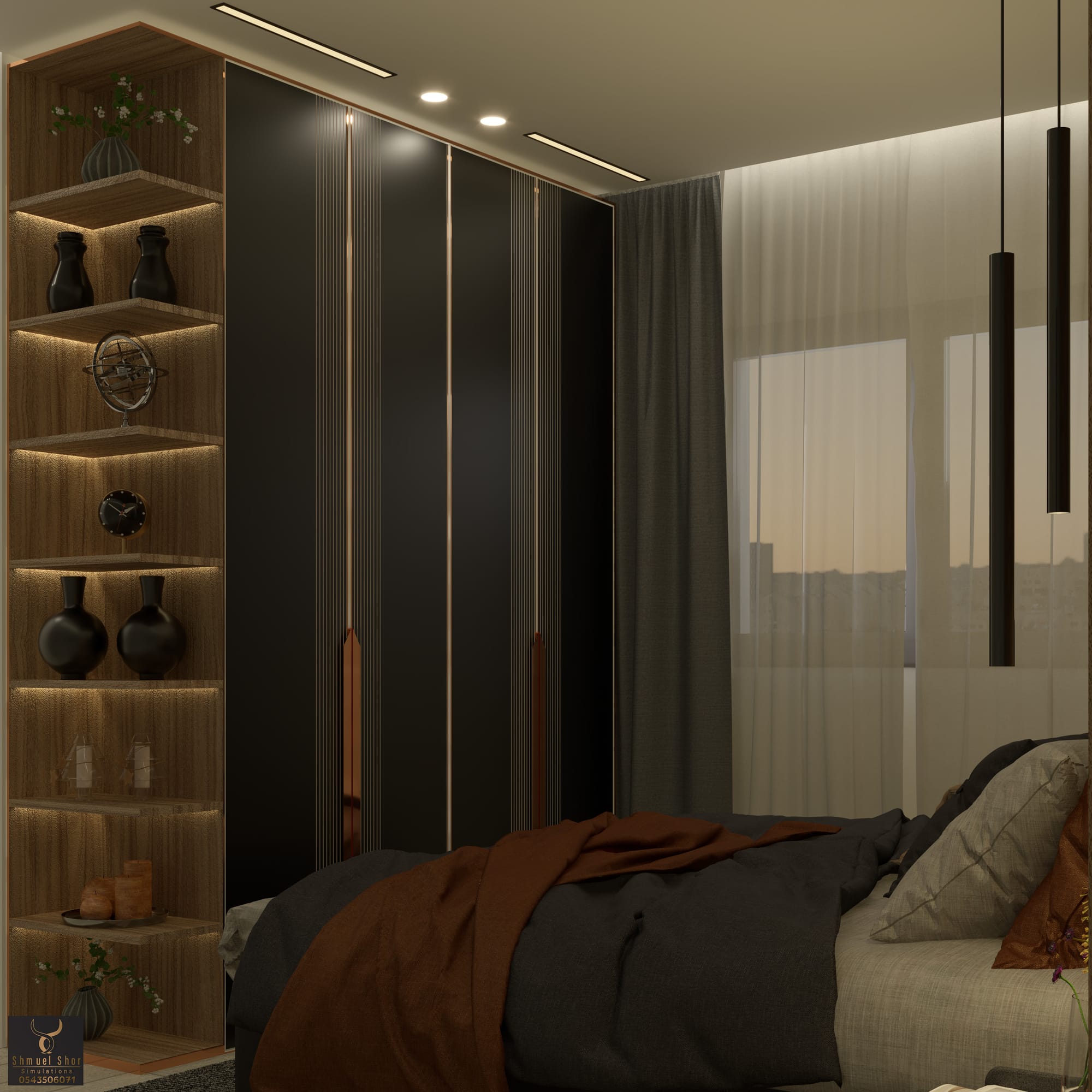 הדמיית חדר שינה בביתר עילית – הבנת תכנון ועיצוב פנים