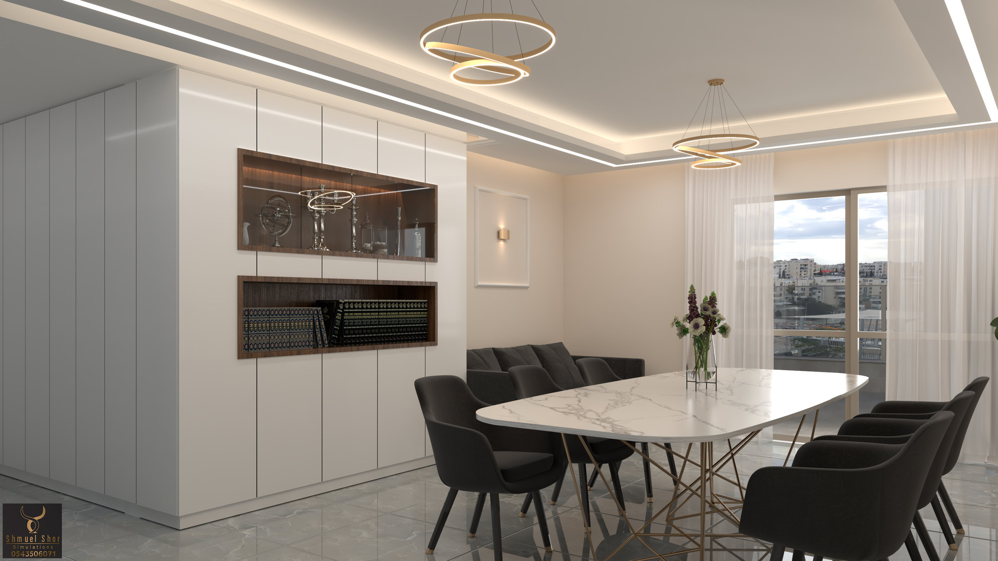 הדמיית סלון במודיעין עילית: חזון עיצובי הופך למציאות ויזואלית