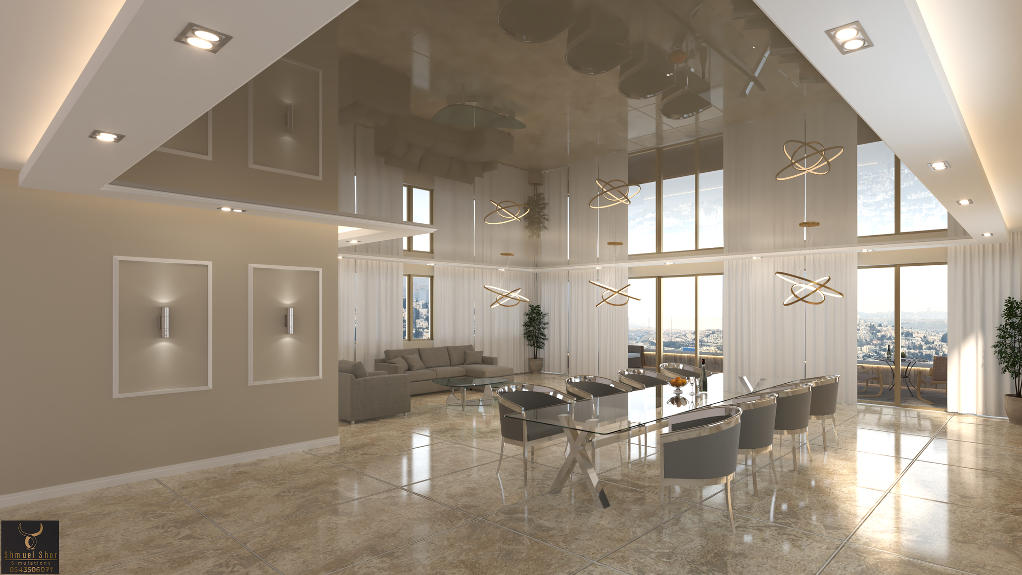 הדמיות לדירה יוקרתית בירושלים