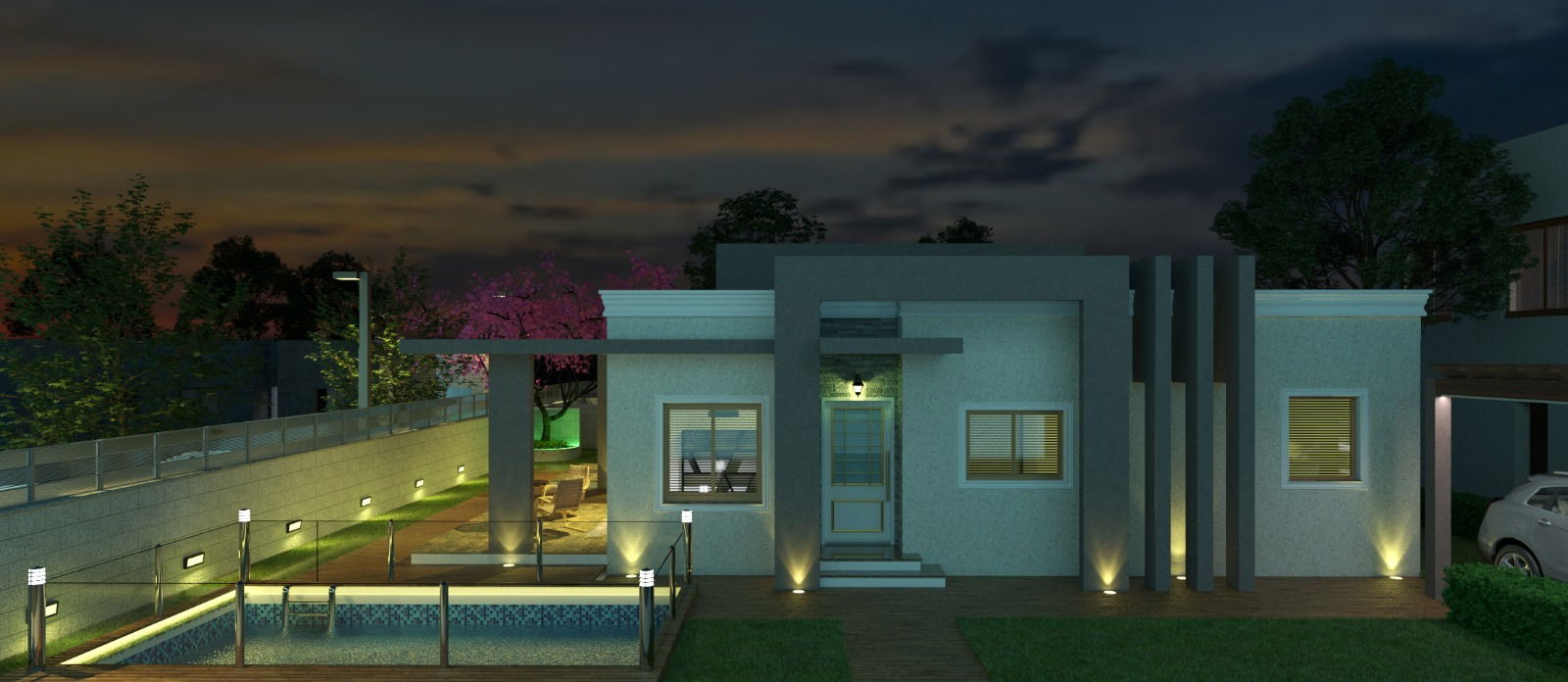 הדמיות חוץ ופנים לוילה פרטית 