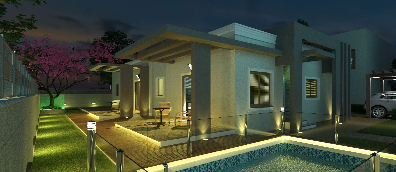 הדמיות חוץ ופנים לוילה פרטית 