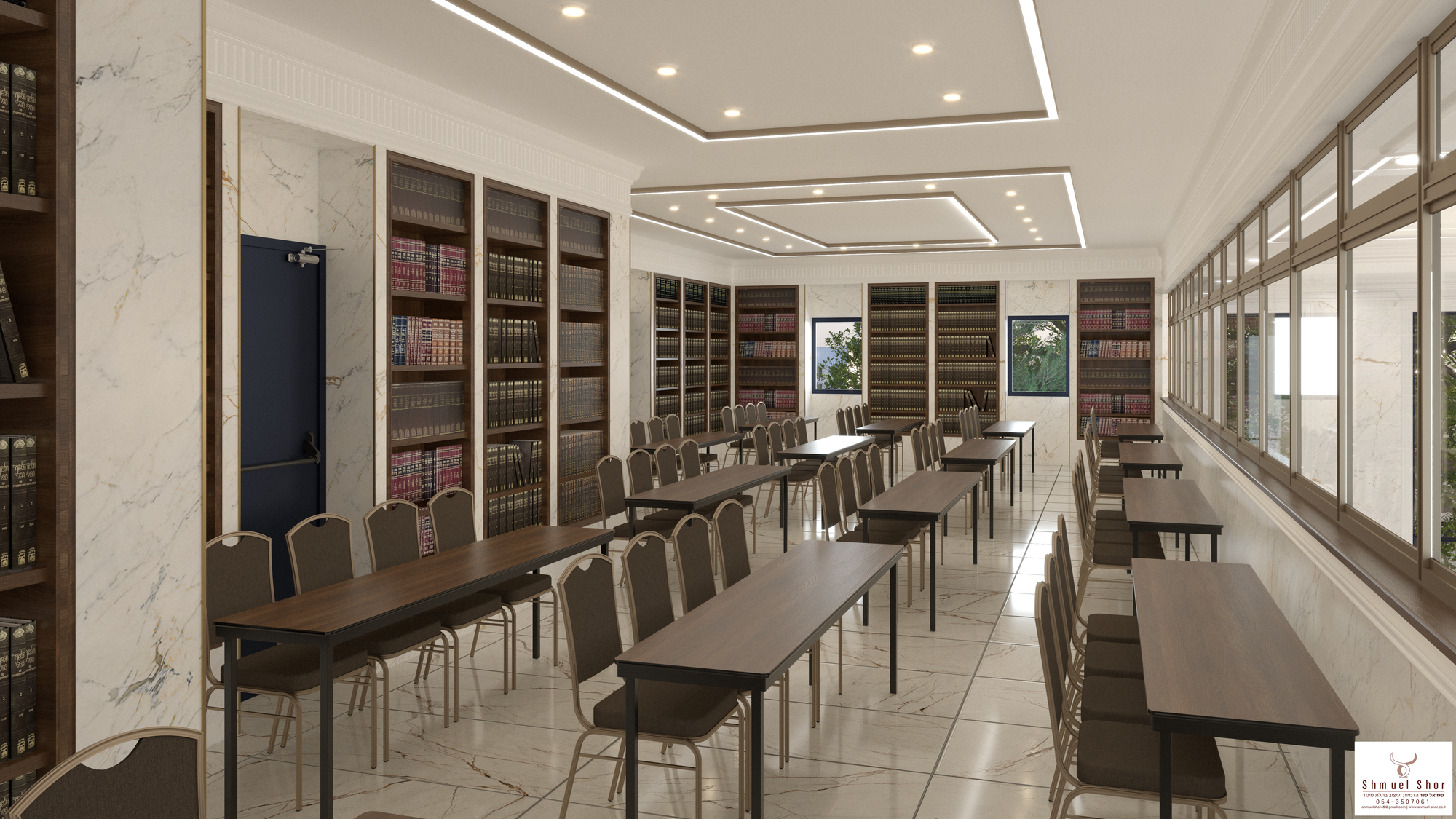 הדמיות פנים מרהיבות להרחבת בית הכנסת בליקווד, ארה"ב