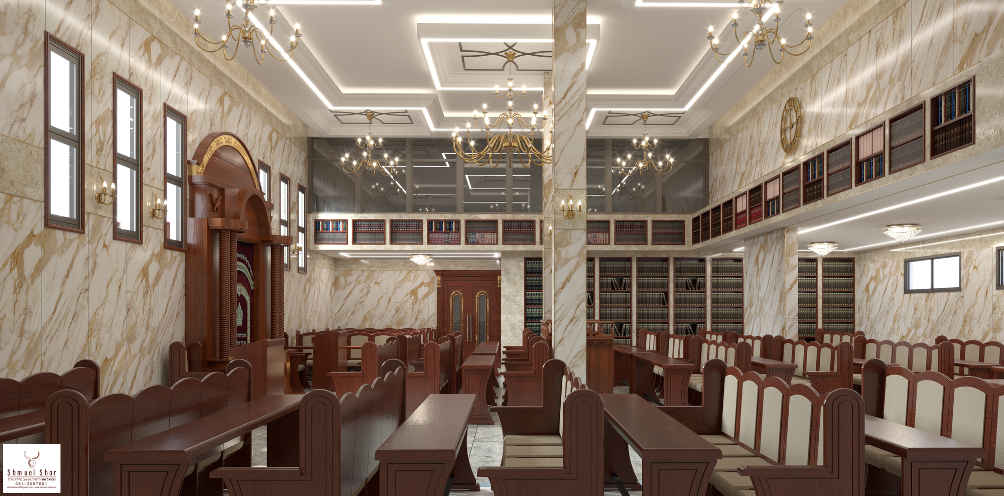 הדמיות אדריכליות למרכז התורה 'זיו התורה' בחיפה