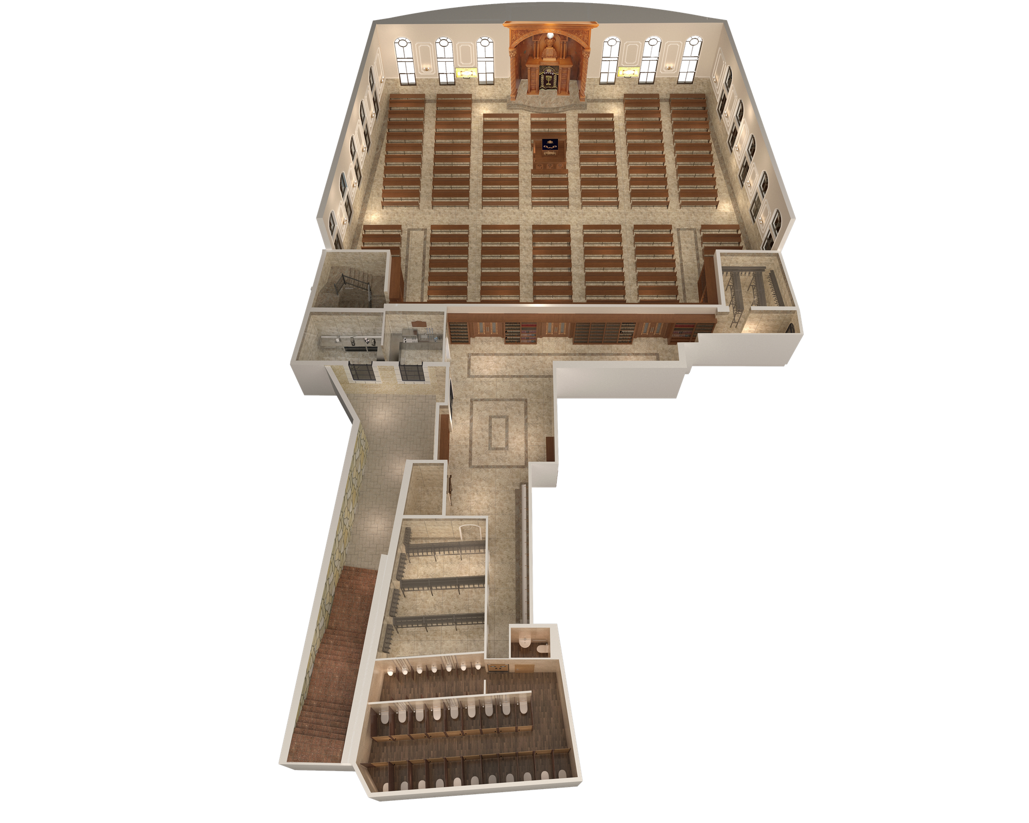 הדמיות אדריכליות 3D לפרויקט הרחבה ופתרון צפיפות