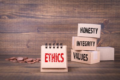Professional and ethical code of conduct in the workplace.