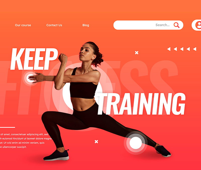 Web DEVELOPMENT, 2022 Fitness Website Design Development.
