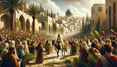 EVENTS OF SUNDAY, NISAN 10, 32 A.D.