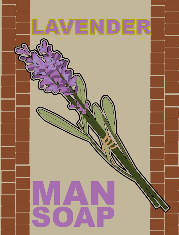 Concept packaging for'Man Soap'