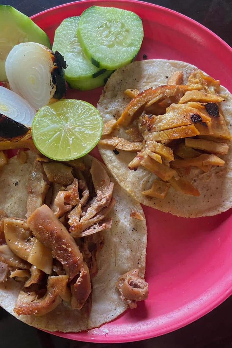 TACOS DE UBRE, POLLO Y CAMPECHANO