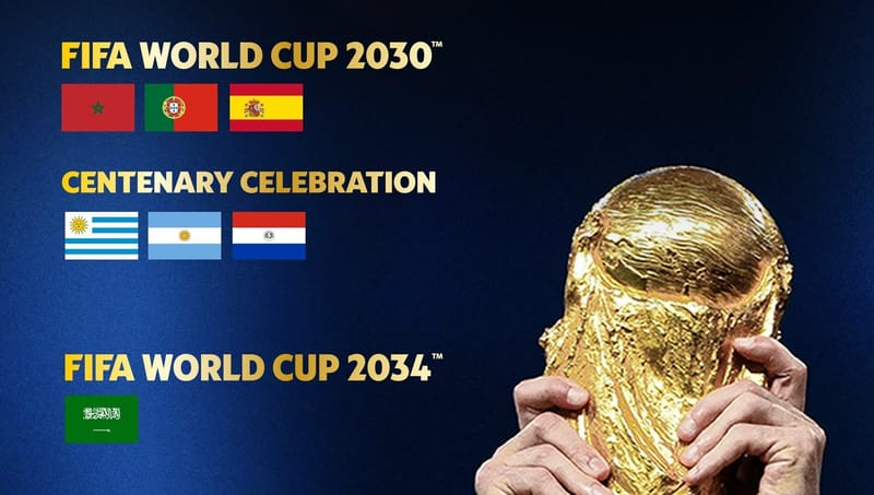 The FIFA has officially announced Saudi Arabia as the host country for the 2034 Men's World Cup.