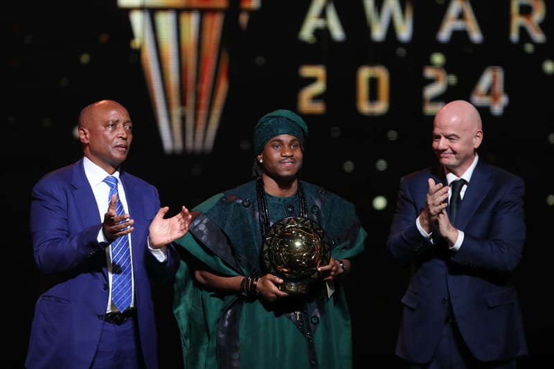 “This award is a blessing. Four years ago, my career fell, but now I’m here as the best player in Africa. Don’t let your failures stop your dreams.”