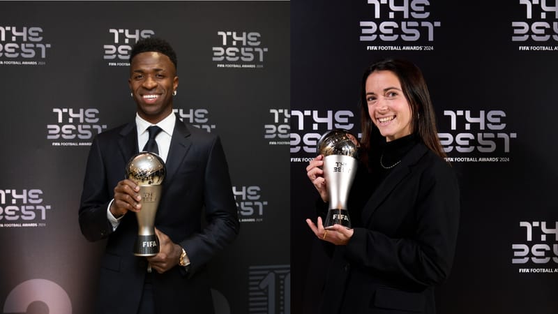 Vinícius Jr. and Aitana Bonmatí Shine at FIFA Awards: A Night of Excellence in Doha​