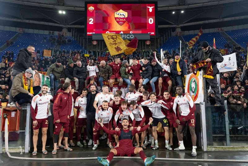 A Night to Remember: Roma Clinches Thrilling Derby Victory Over Lazio