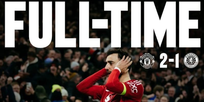 A 92nd-minute Goal Bruno Fernandes saves Manchester United