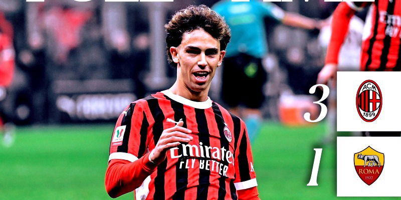 AC Milan Triumph 3-1 Over Roma in Coppa Italia Thriller
