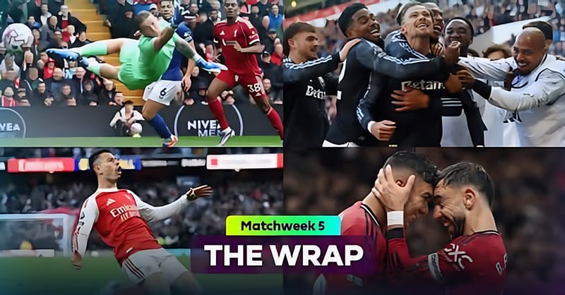 Premier League 25/26 Round 5: Liverpool stay perfect, Villa still winless, Arsenal last minute