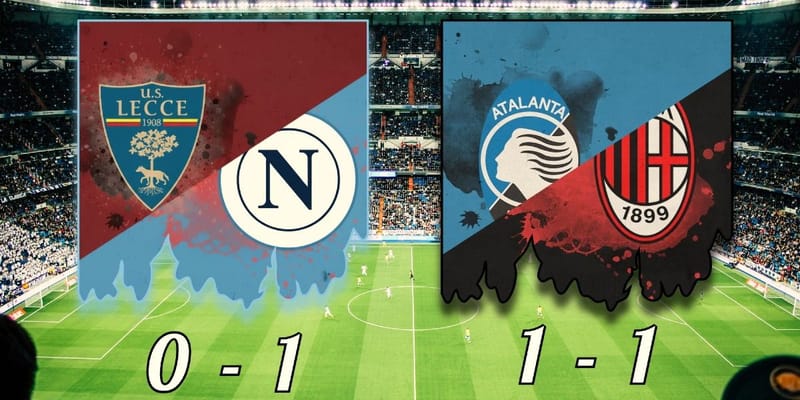 Napoli stay top as Milan stumble in Bergamo