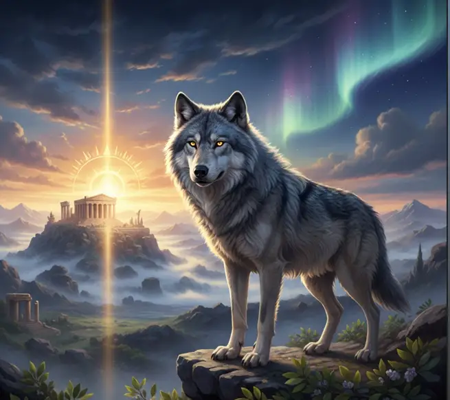 Ο λύκος ως φύλακας του φωτός και της αρχαίας σοφίας.