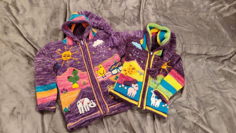 Fioletowy Sweterek