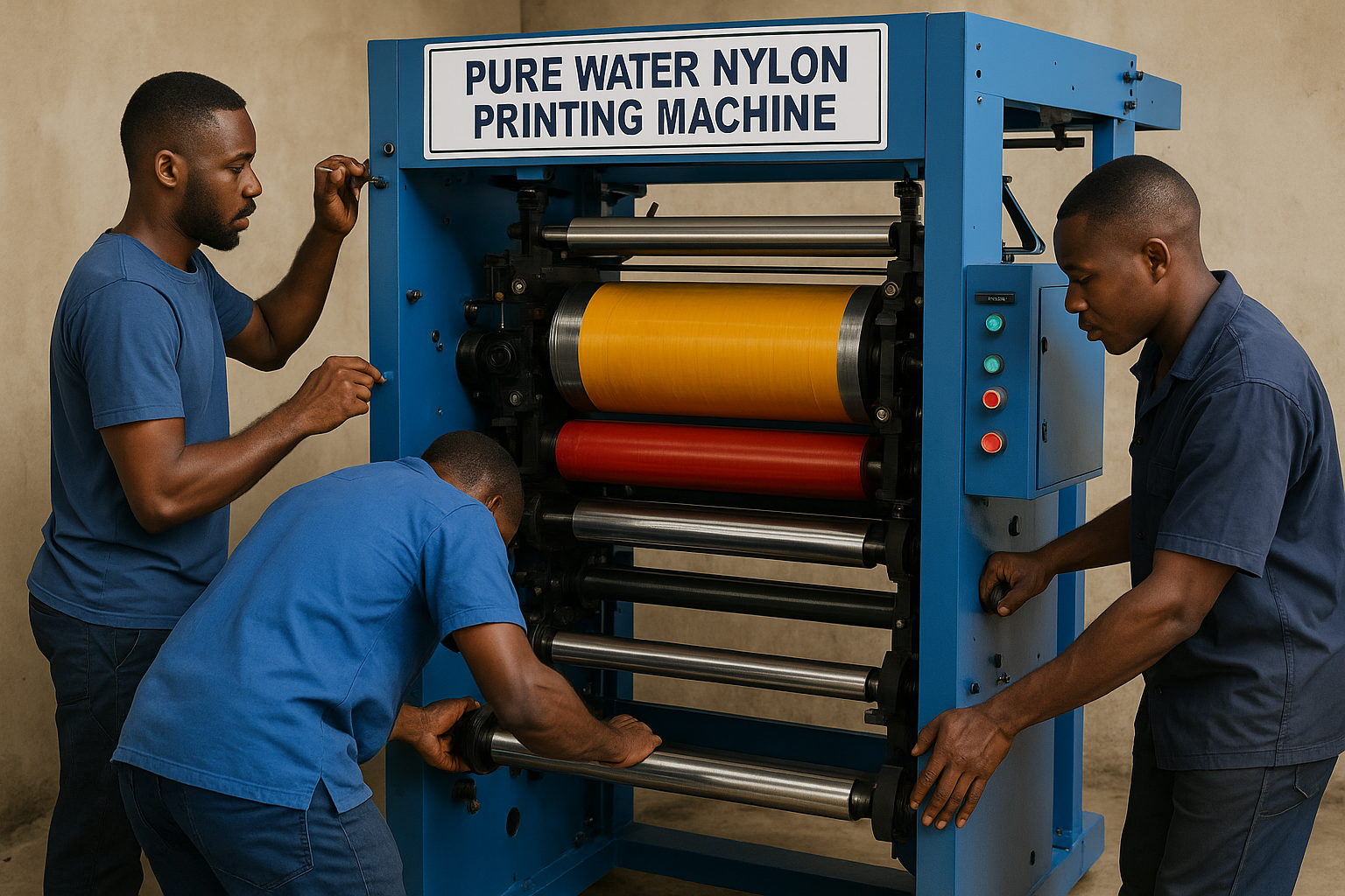 Newly Built and Installed 1-Colour Satchet Water Nylon Printing Water