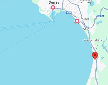 Az Albán Adriai tengerparton, a Durres öbölben, Golemben most épülő társasházi komplexumban lakások eladók!