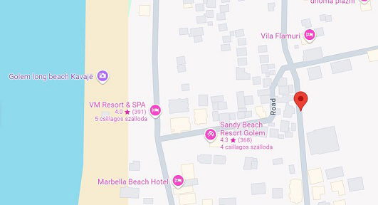 Az Albán Adriai tengerparton, a Durres öbölben, Golemben most épülő társasházi komplexumban lakások eladók!