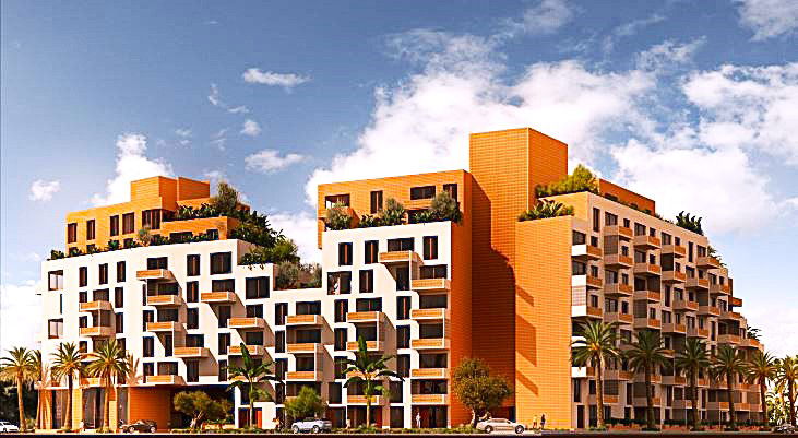 Az Adriai, mediterrén tengerparton, Albániában, Durres öbölben, Golemben, központi helyen, épülő társas házi lakások eladók!