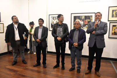Se inauguró la exposición de arte  "Antología" del pintor Mario Conde