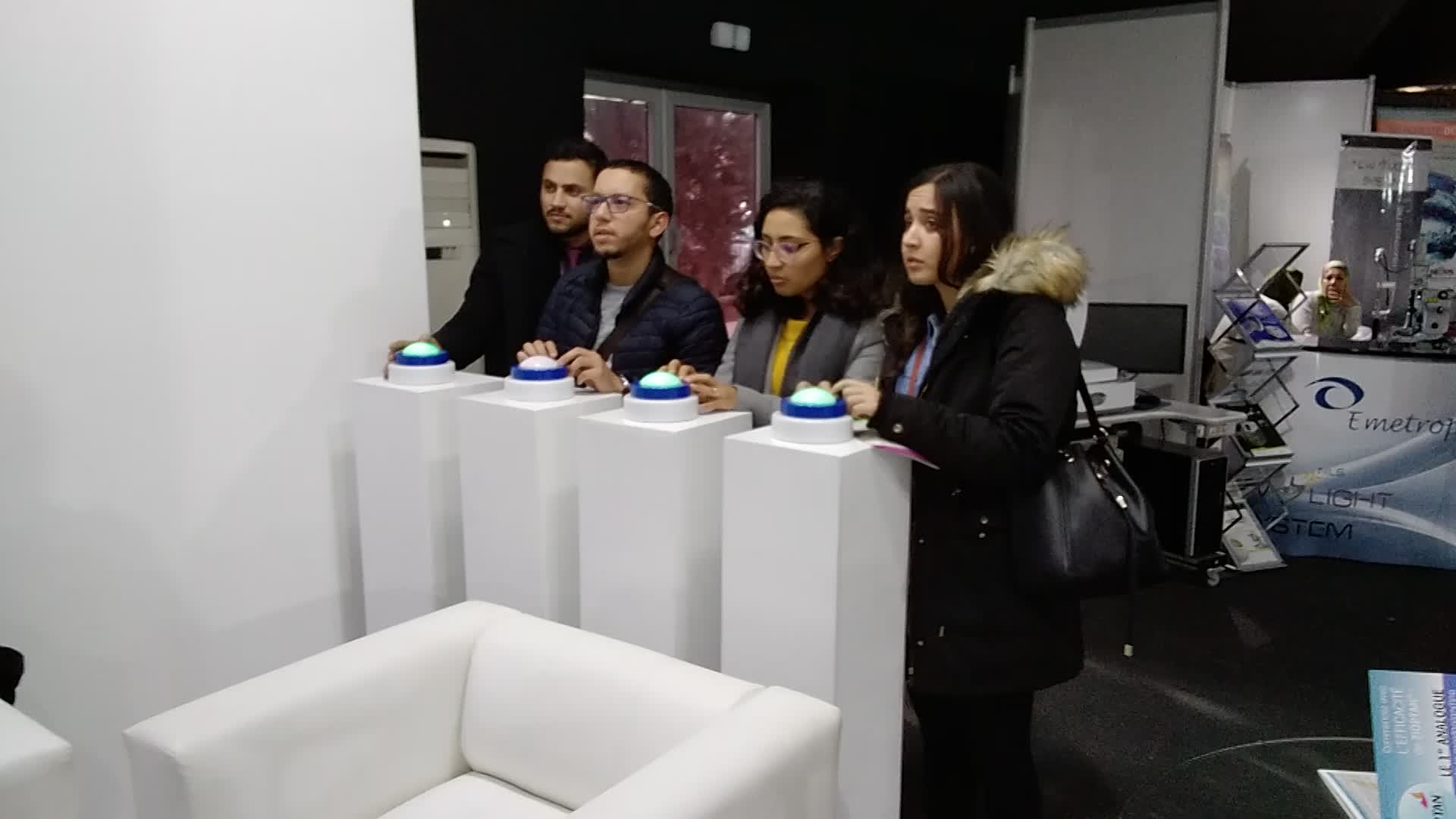 Prestation Quiz animation stand Ste Mundipharma au Congrès d'ophtalmologie