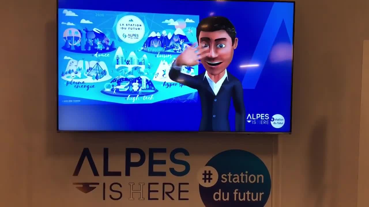 Animation avec Personnage Virtuel Interactif sur stand