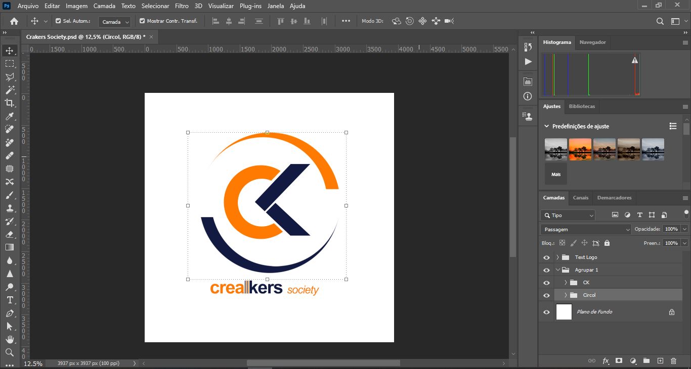 Creakers Society logo em produção