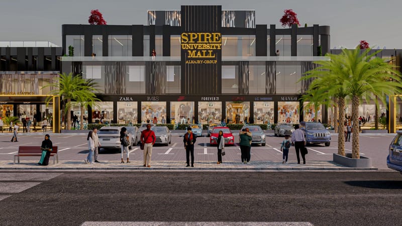 سباير مول الجامعة – أقوى فرصة استثمار عقاري وتجاري في مدينة السادات