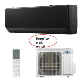 Fisher Black FSAIF-BL-181FE3 / FSOAIF-BL-181FE3 oldalfali mono split klíma 5.1 kW