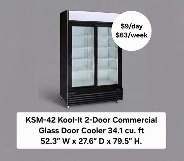 KSM-42 Kool-It 2 door commercial glass door cooler
