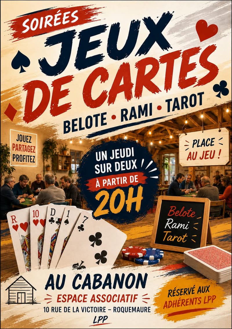 Soirée Jeux de Cartes