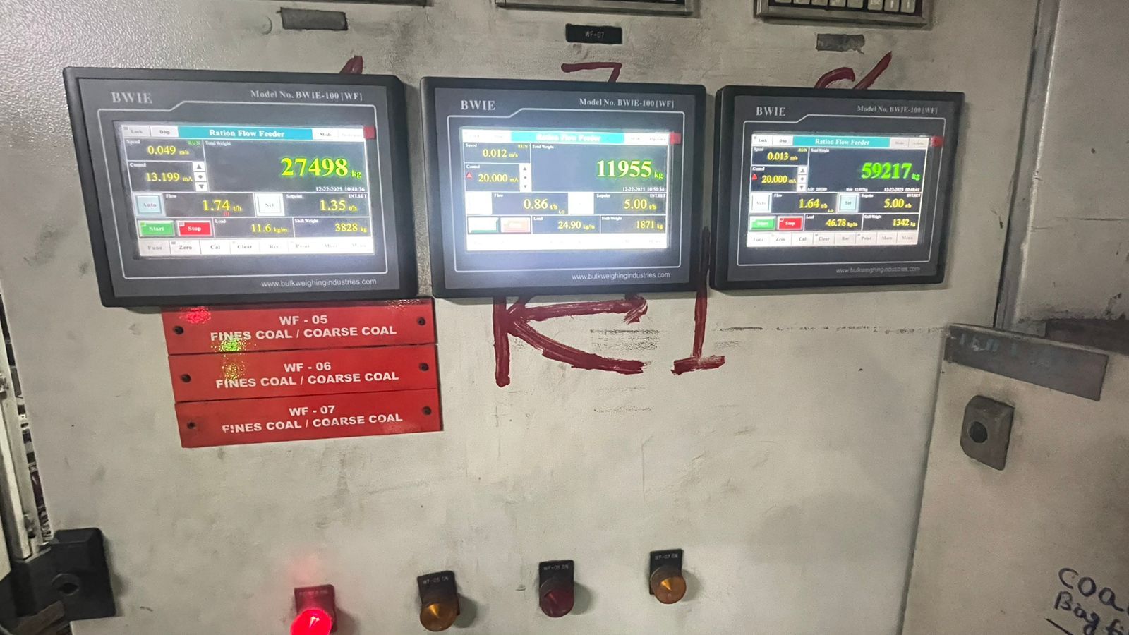 WEIGH FEEDER TOUCH SCREEN CONTROLLER