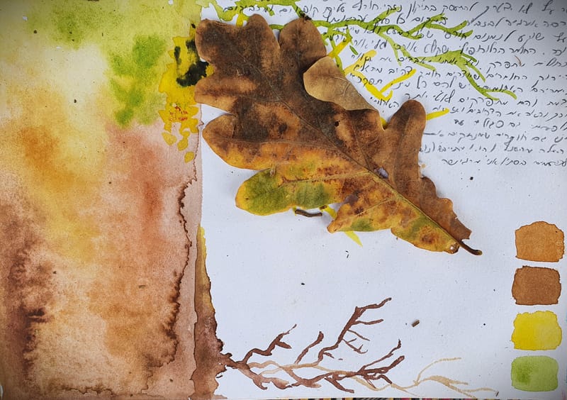 סדנת צבעי מים בהשראת הסתיו