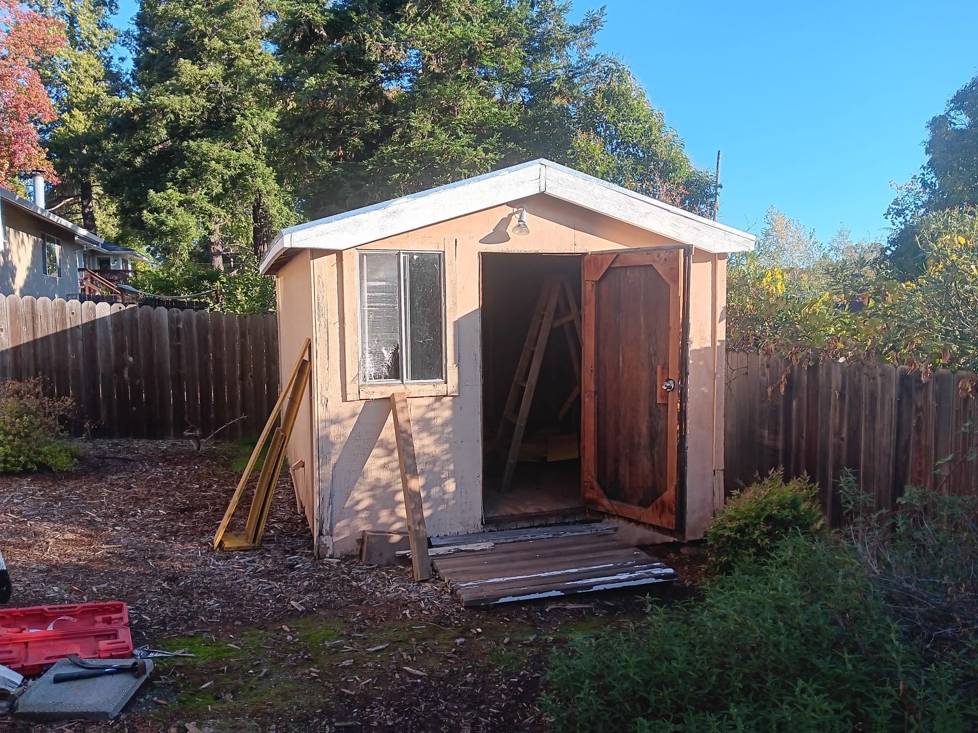 Shed removal in Auburn Ca.