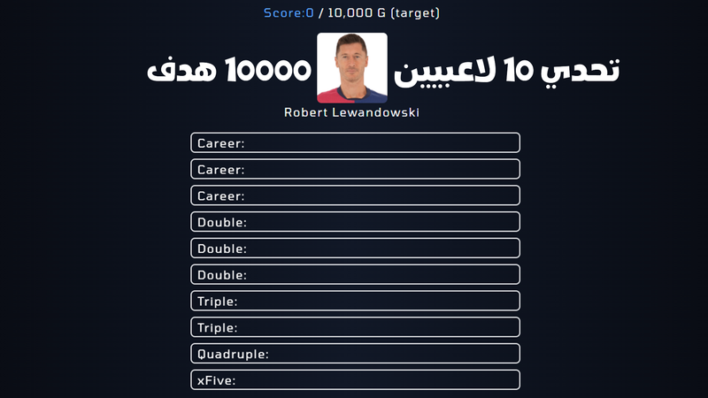 تحدي 10 لاعبيين 10000 هدف