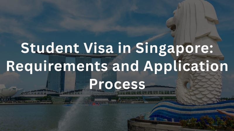 Student Visa in Singapore: Requirements and Application Process
