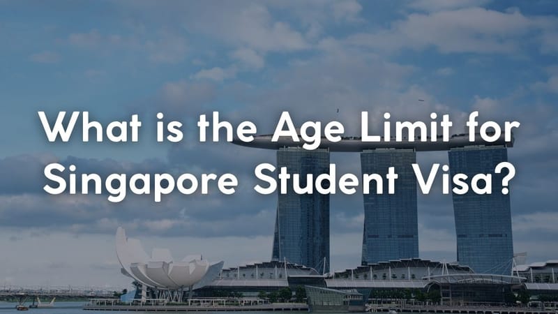 What is the Age Limit for Singapore Student Visa?