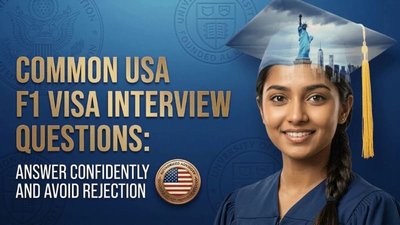 Common USA F1 Visa Interview Questions: Answer Confidently and Avoid Rejection