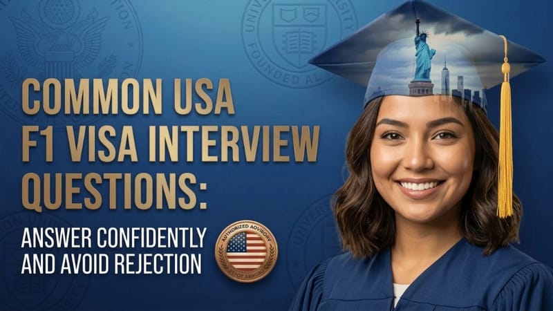 Common USA F1 Visa Interview Questions: Answer Confidently and Avoid Rejection